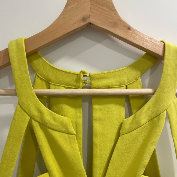 BCBG MaxAzria Macie cocktail dress.  Dark Lime.  Size 4 - Picture 7 of 11